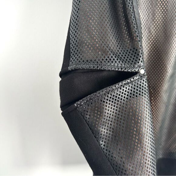 Sosken Cara Perforated Faux Leather Bomber Jacket Sz 2 - Picture 7 of 16